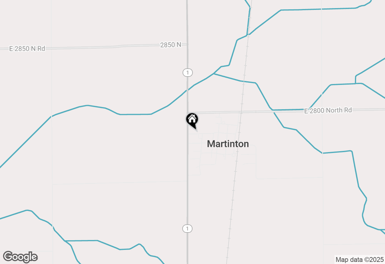 Map of 318 Thomas Street, Martinton, IL 60951