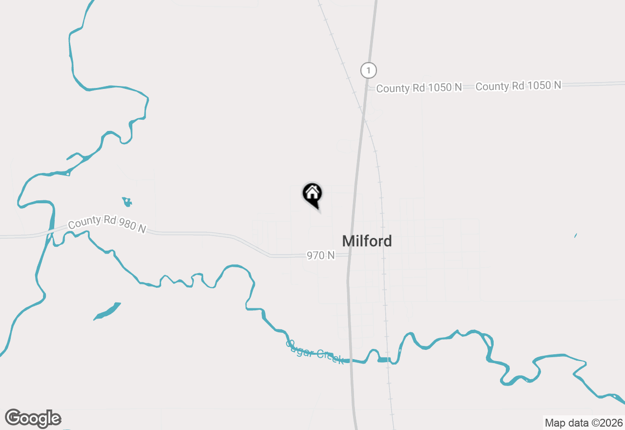 Map of 107 N Pearl Street, Milford, IL 60953