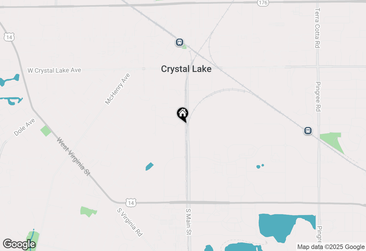 Map of 215 Sunset Terrace, Crystal Lake, IL 60014