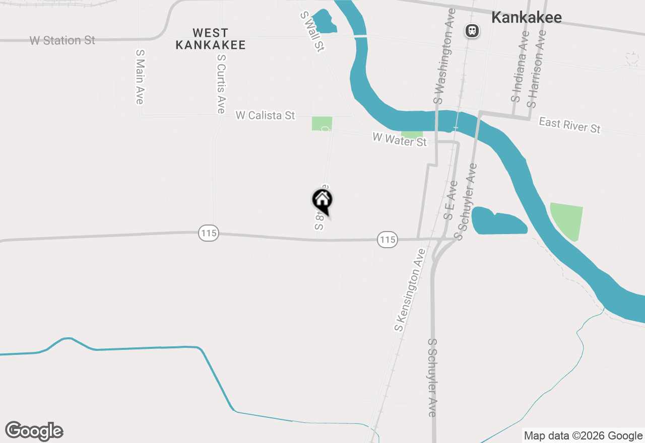 Map of 1252 S 8th Avenue, Kankakee, IL 60901