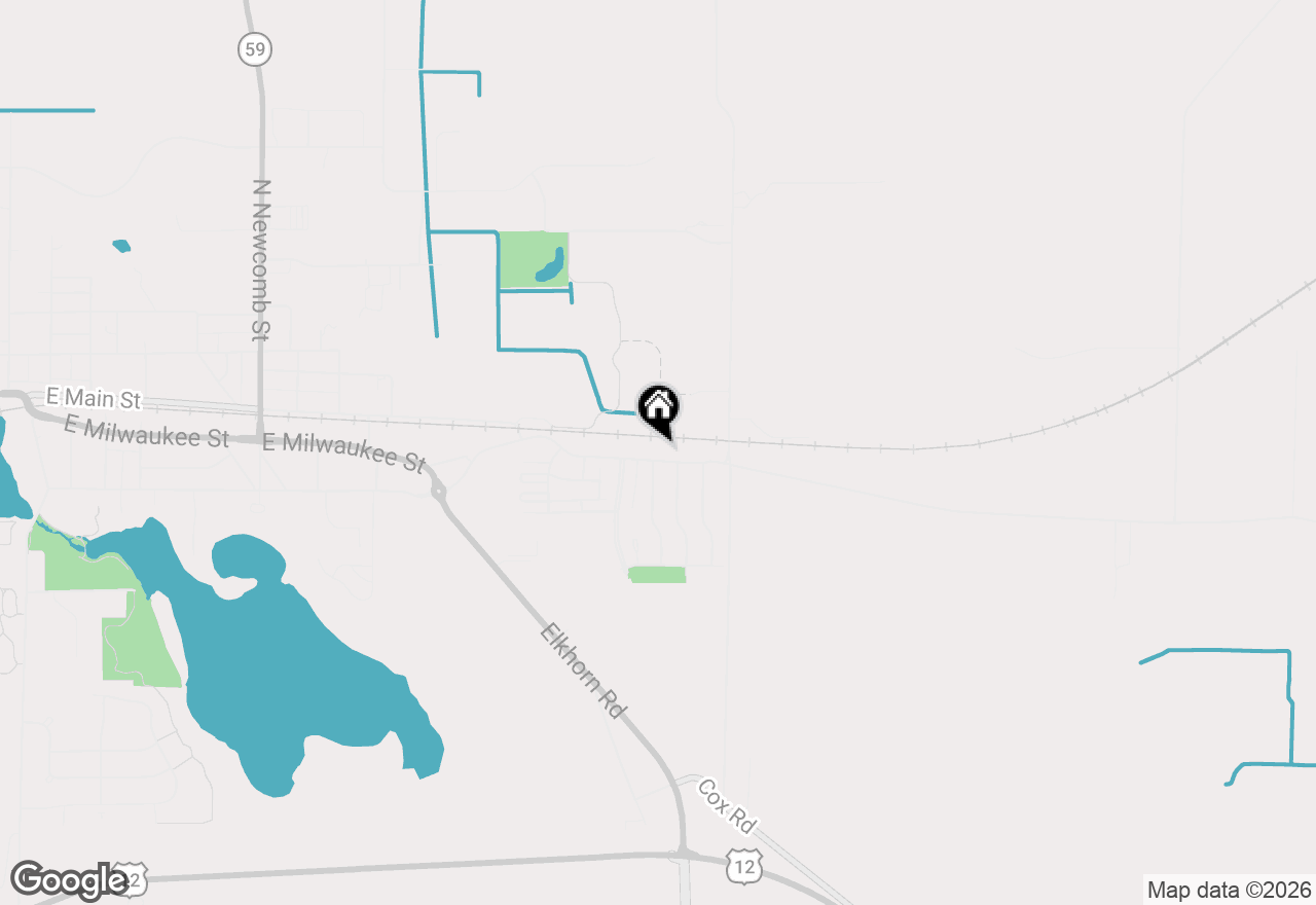 Map of 1260 E Bluff Rd, Whitewater, WI 53190