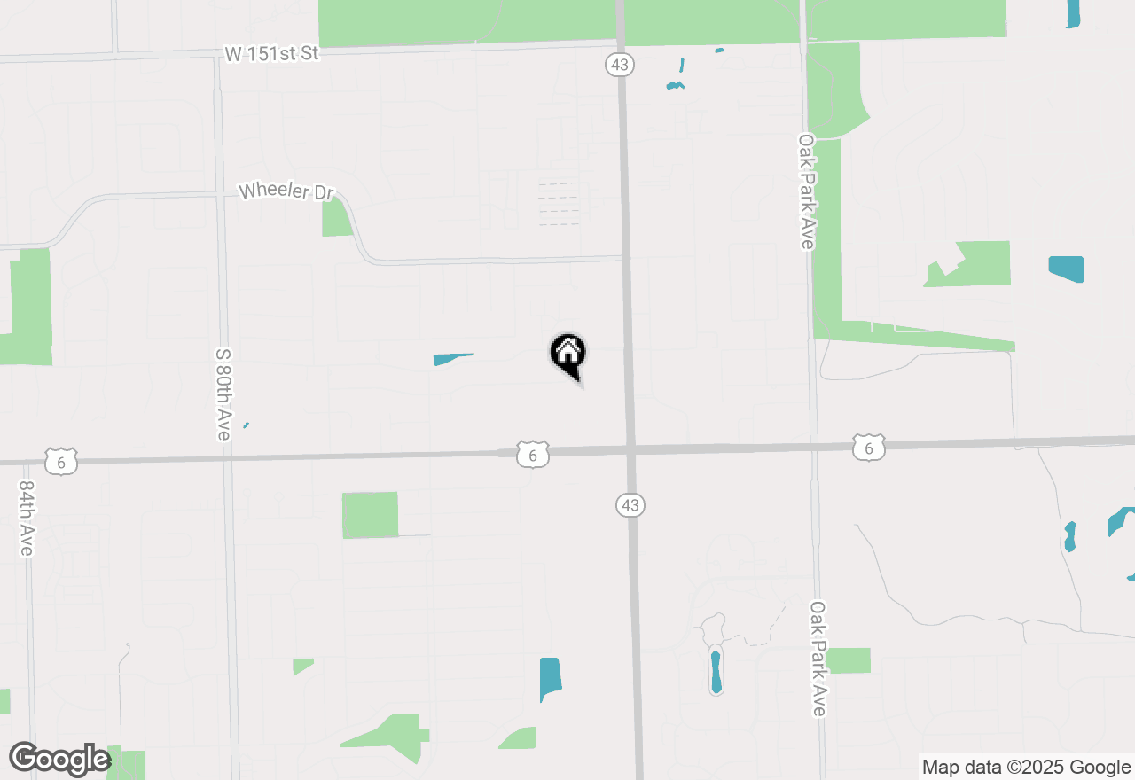 Map of 7315 Tiffany Drive #2B, Orland Park, IL 60462