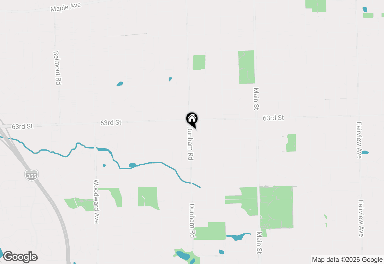 Map of 6325 Dunham Road, Downers Grove, IL 60516