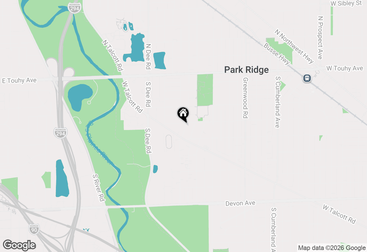 Map of 424 S Home Avenue, Park Ridge, IL 60068