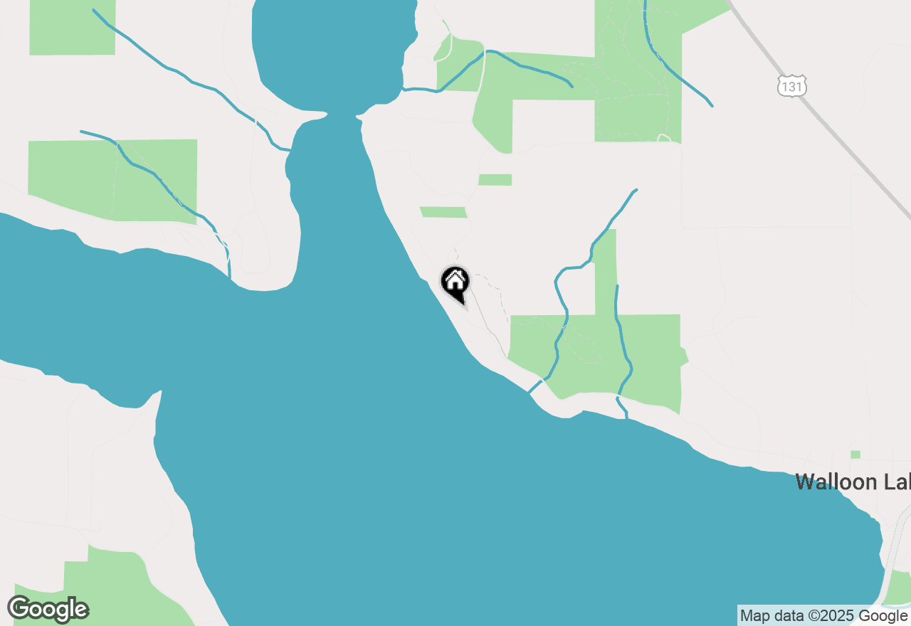 Map of 998 North Shore, Walloon Lake, MI 49796