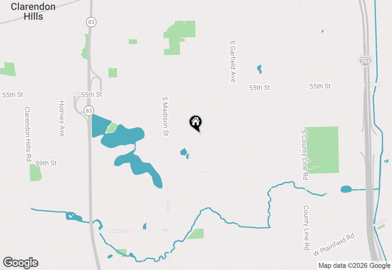 Map of (Address confidential), Hinsdale, Illinois 60521