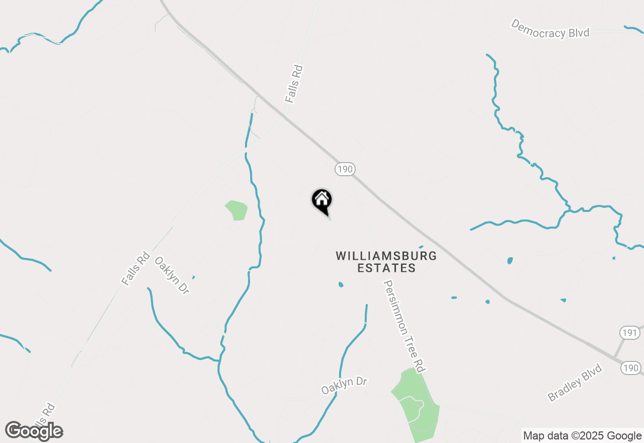 Map of 9907 Meriden Road, Potomac, MD 20854