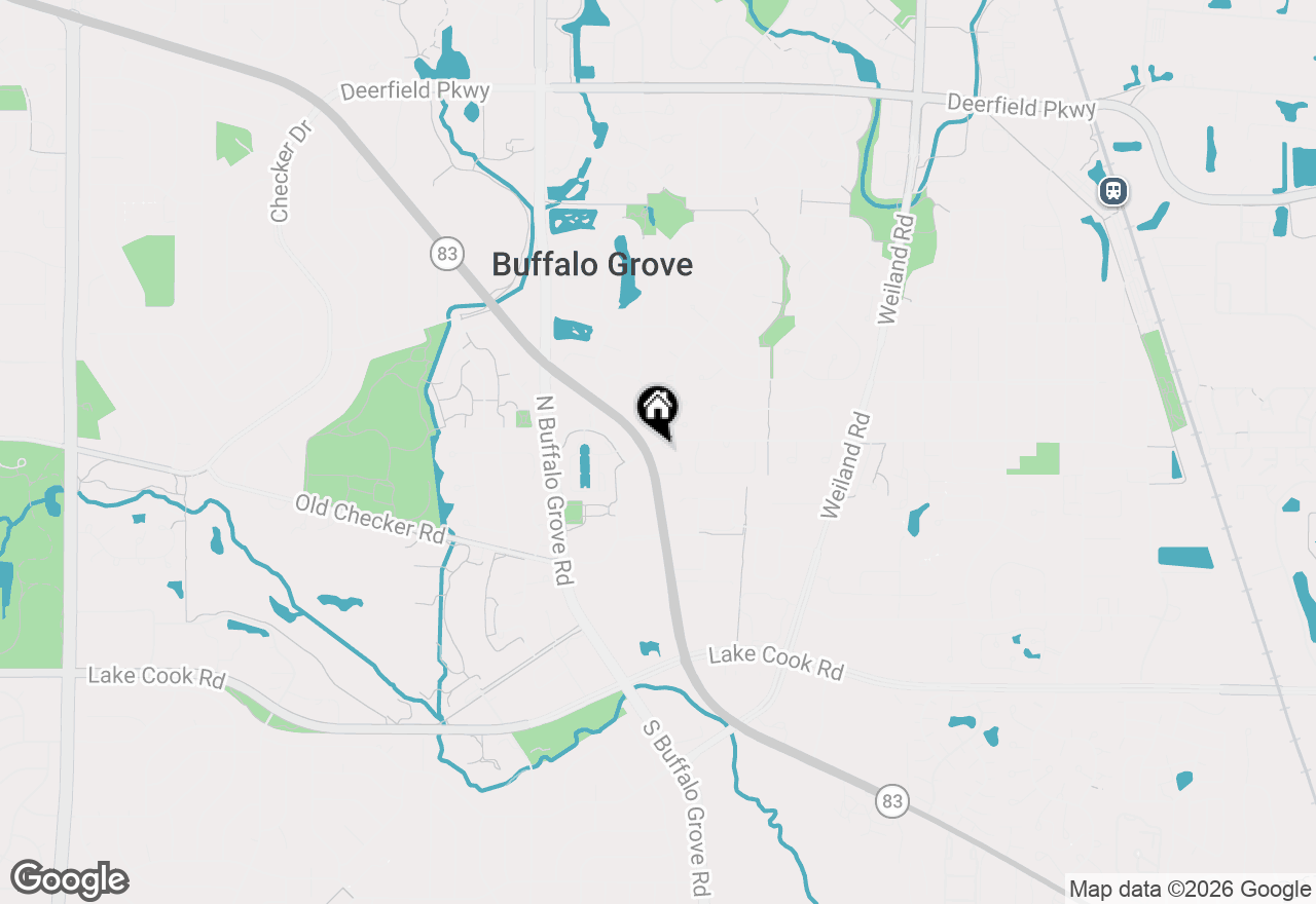 Map of 125 Pauline Avenue, Buffalo Grove, IL 60089