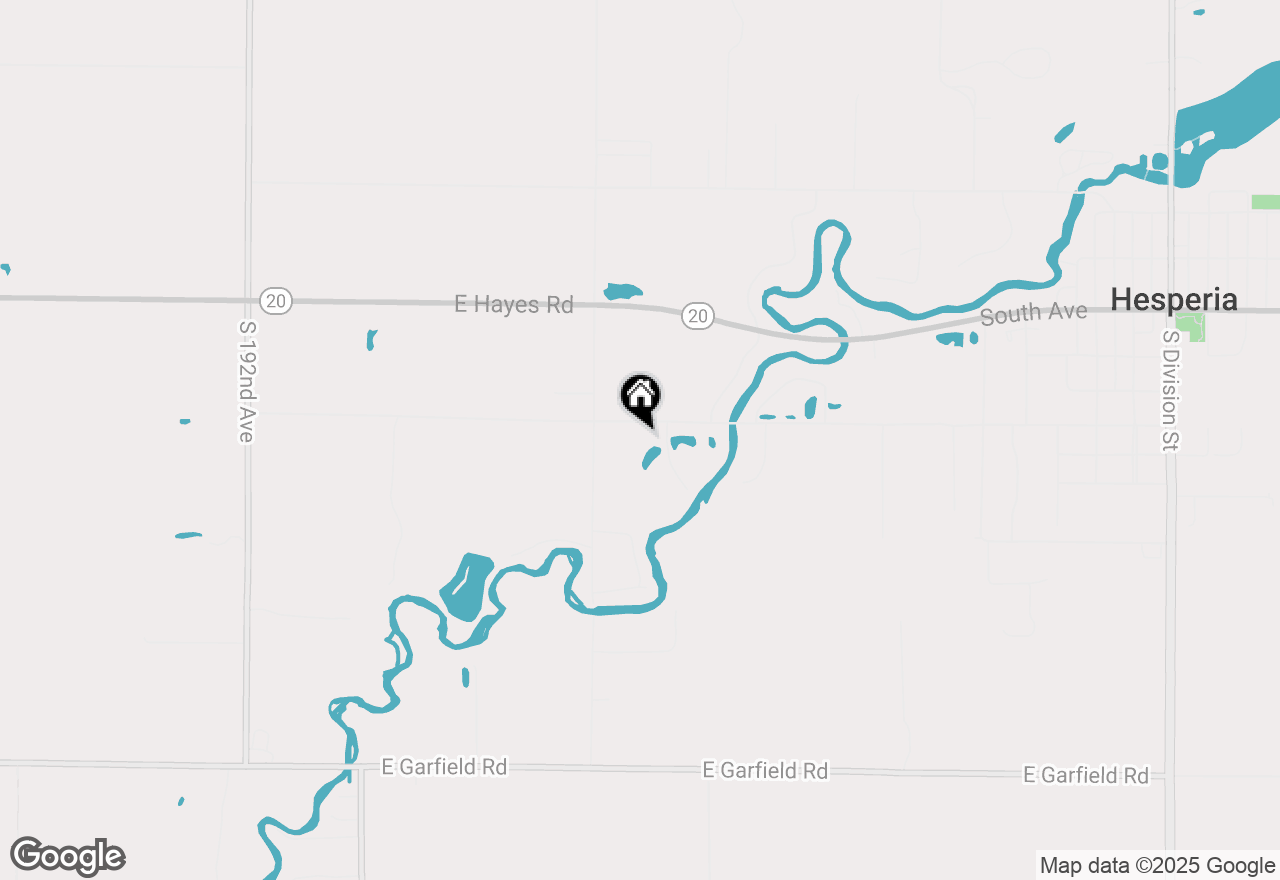 Map of 8683 E Hawley Road, Hesperia, MI 49421