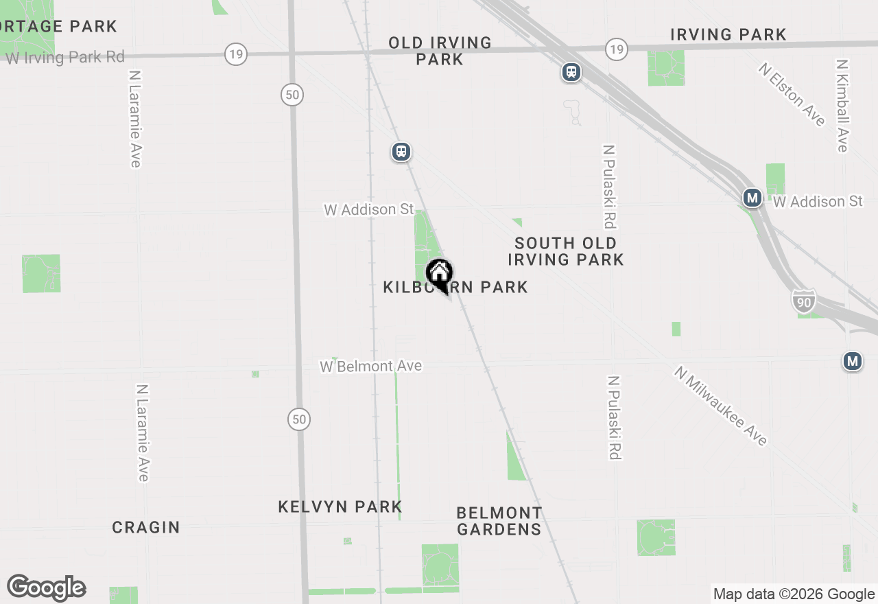Map of 3335 N Kenneth Avenue #G, Chicago, IL 60641
