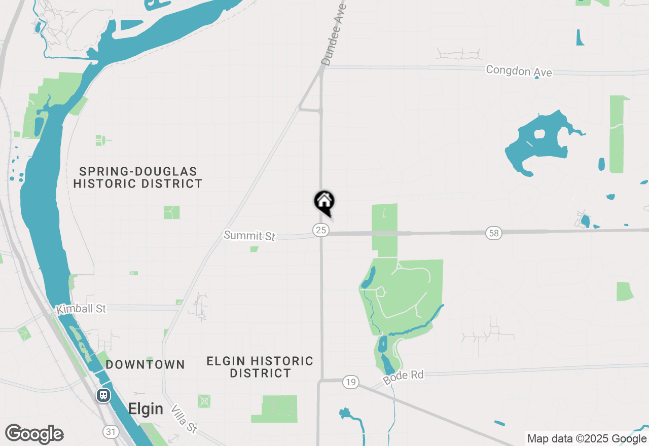 Map of 523 N Liberty Street, Elgin, IL 60120