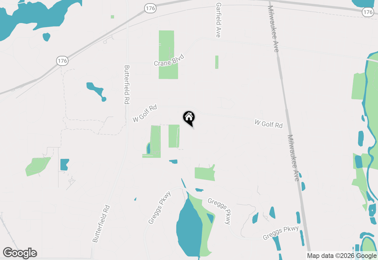 Map of 1017 Mayfair Drive, Libertyville, IL 60048