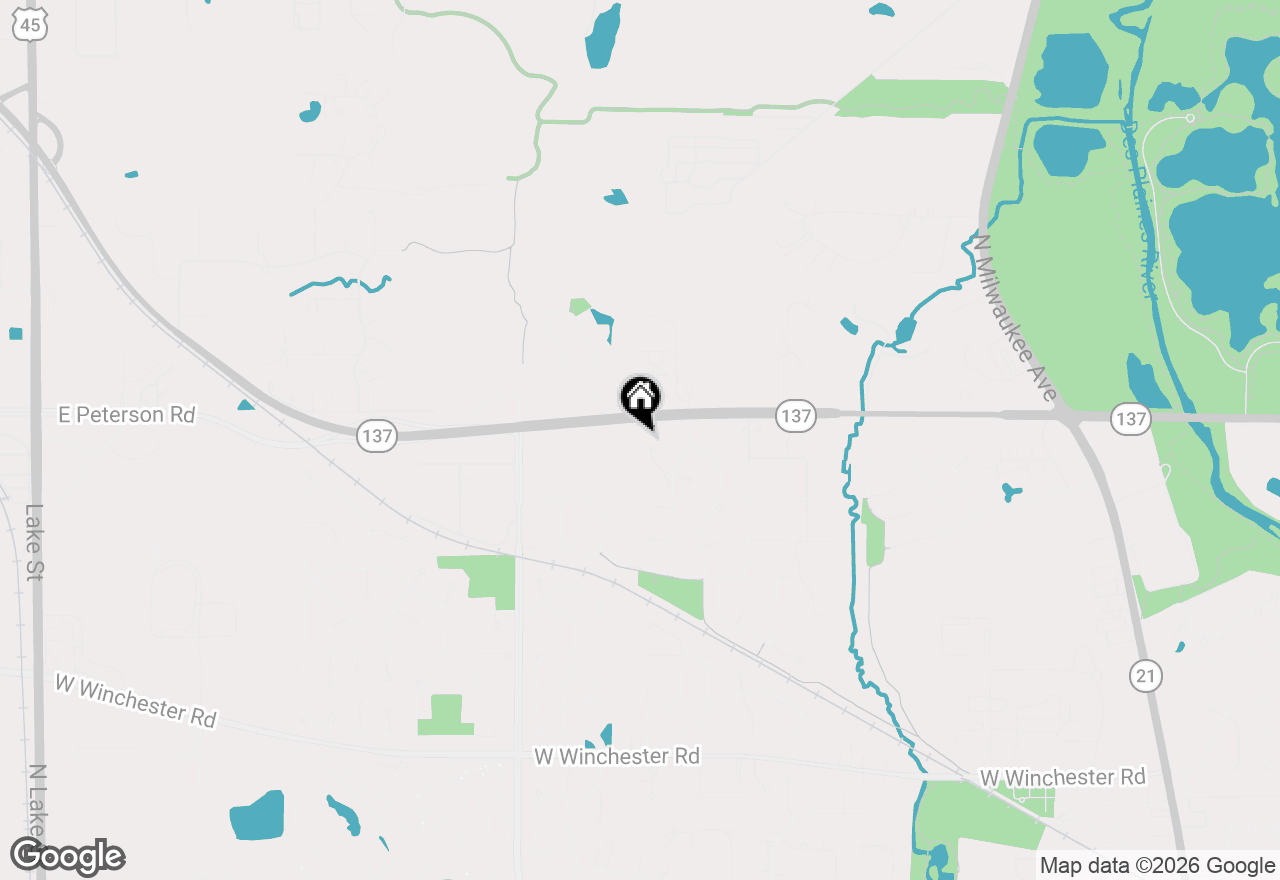 Map of 1329 Blackberry Court, Libertyville, IL 60048
