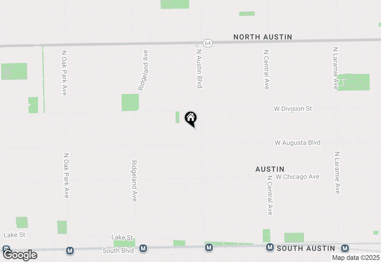 Map of 741 N Humphrey Avenue, Oak Park, IL 60302