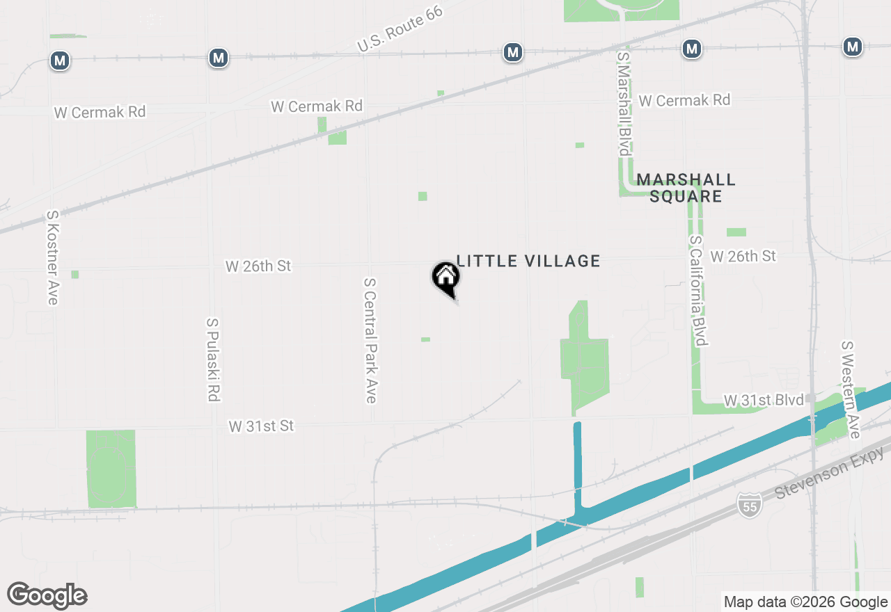 Map of 2702 S Homan Avenue #4, Chicago, IL 60623