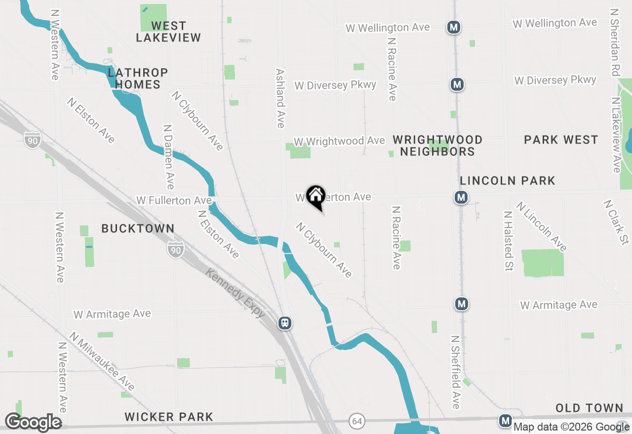 Map of 2317 N Greenview Avenue, Chicago, IL 60614