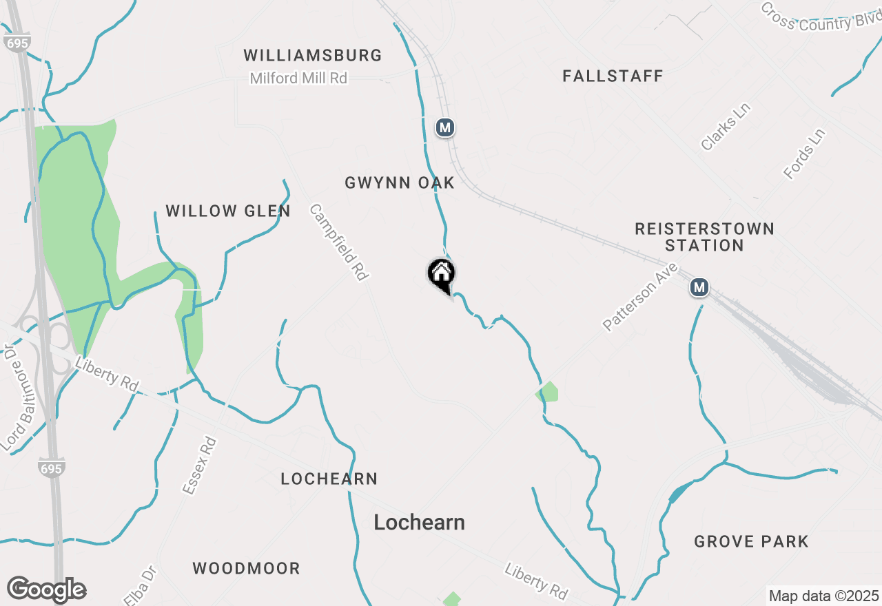 Map of 6816 Alter Street, Baltimore, MD 21207