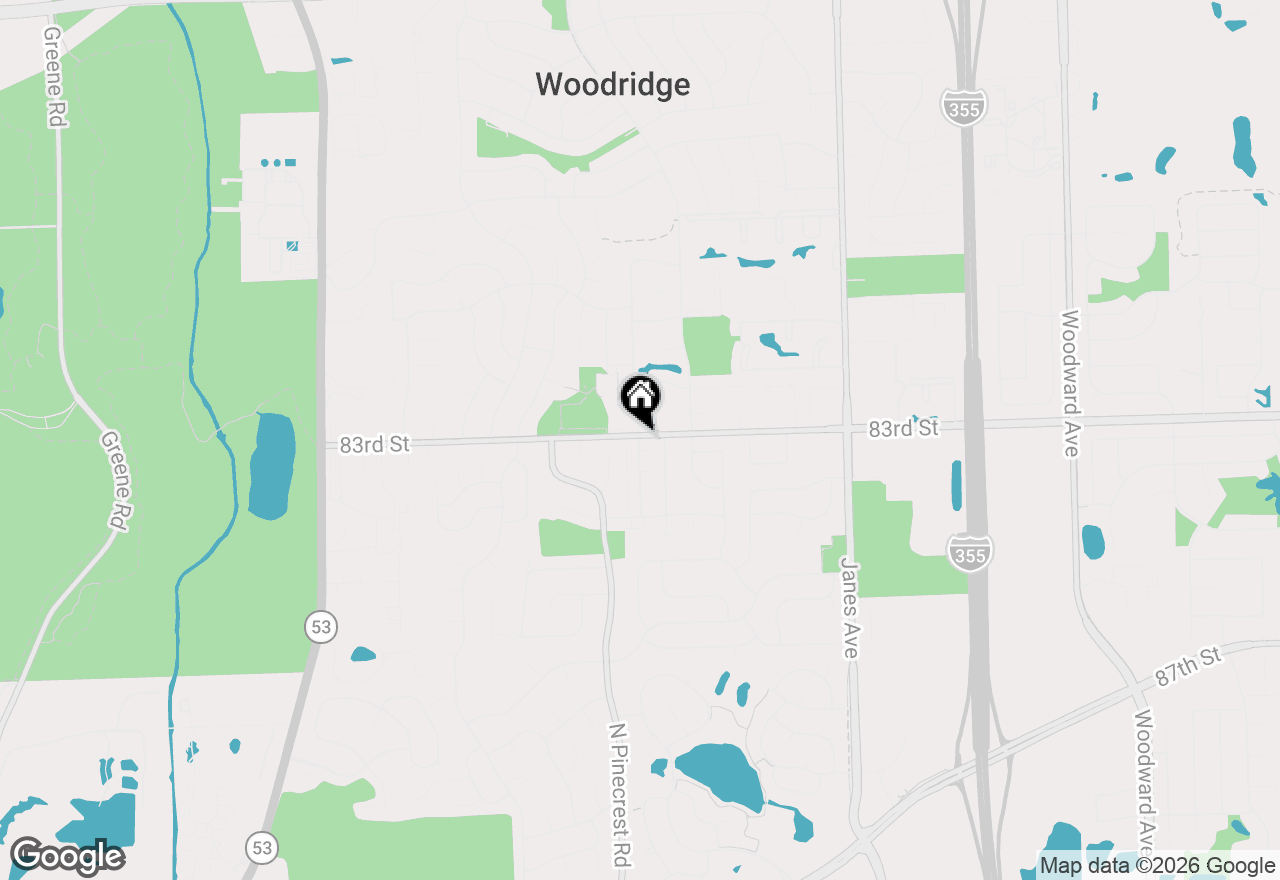 Map of (Address confidential), Woodridge, Illinois 60517
