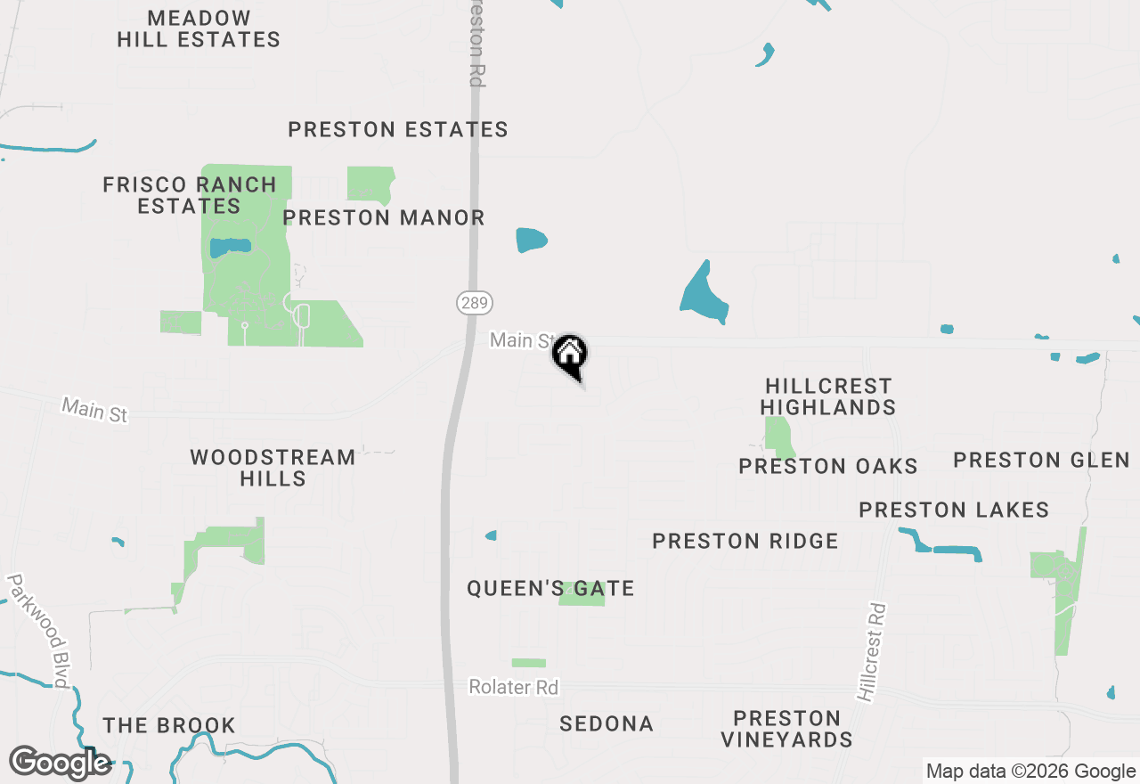 Map of 9585 Speaker Drive, Frisco, TX 75035