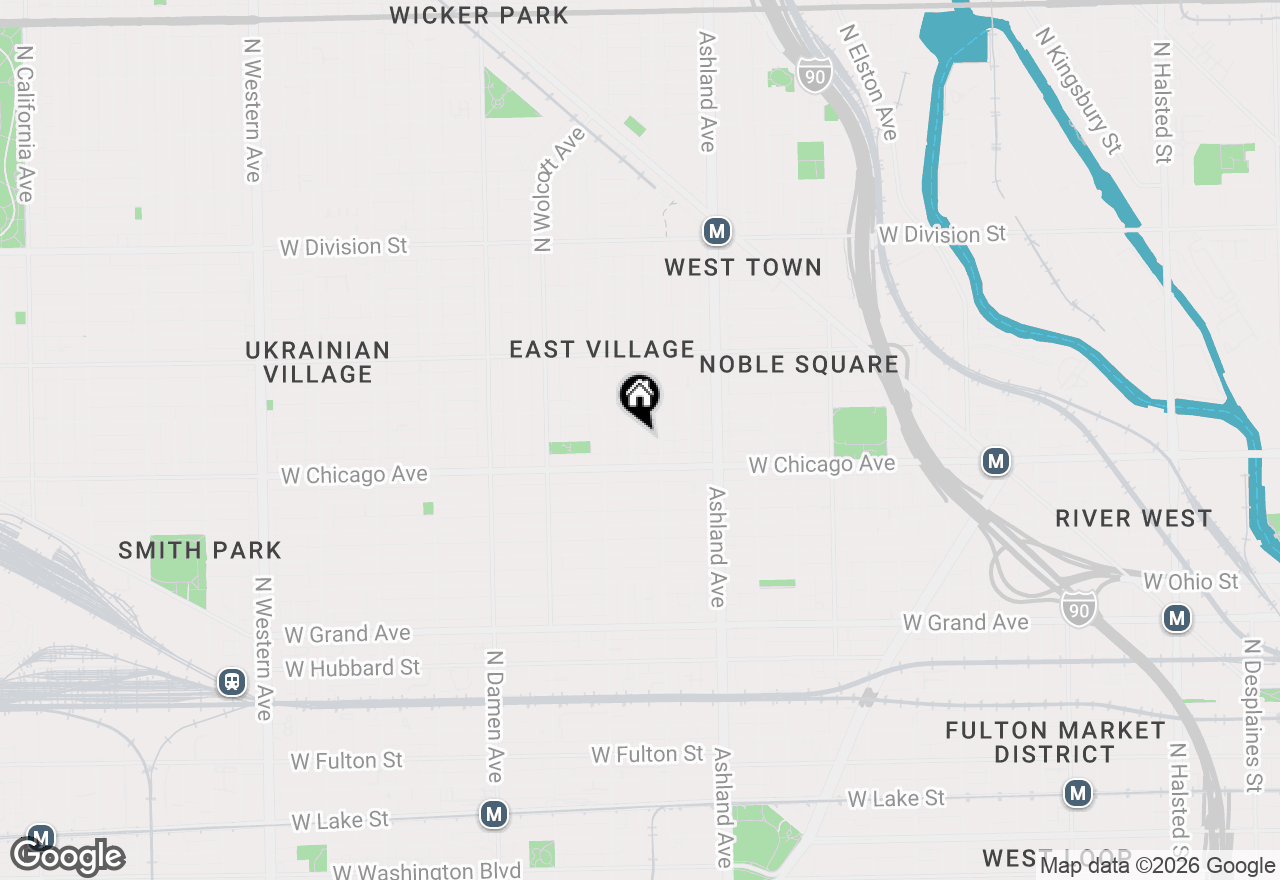 Map of 831 N Hermitage Avenue #1, Chicago, IL 60622