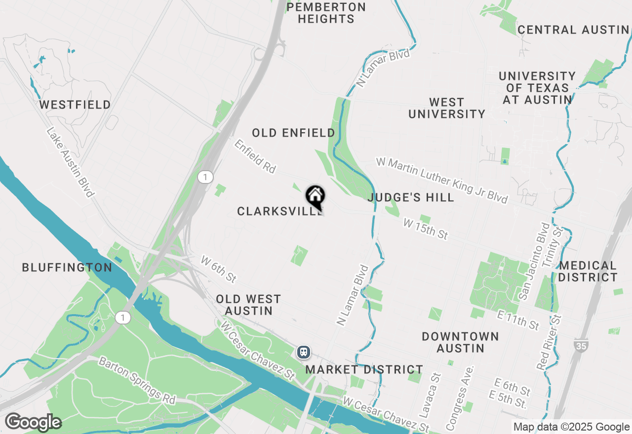 Map of 1212 W 13th St #C, Austin, TX 78703