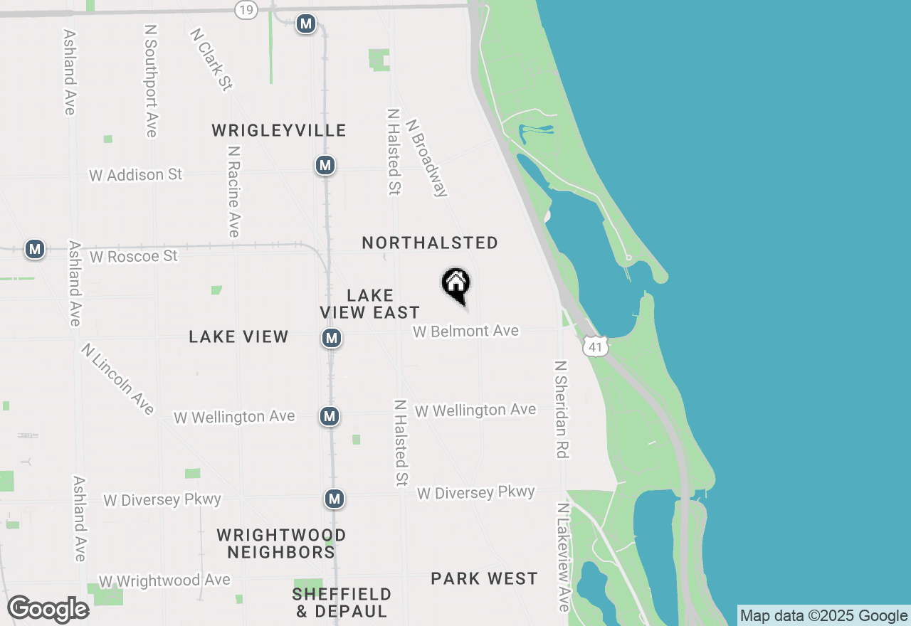 Map of 637 W Melrose Street #2, Chicago, IL 60657