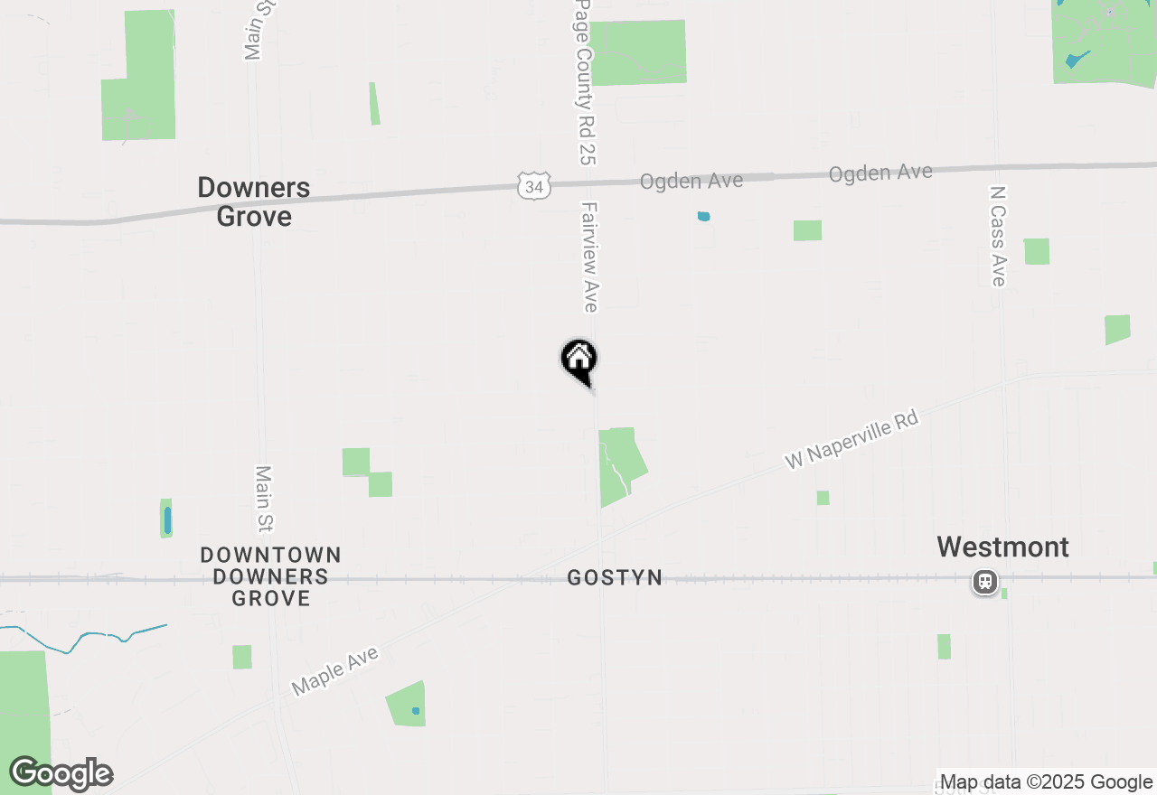 Map of 415 Chicago Avenue, Downers Grove, IL 60515