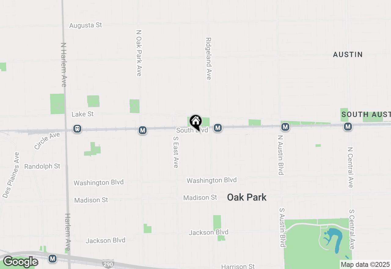 Map of 109 S Elmwood Avenue #23, Oak Park, IL 60302