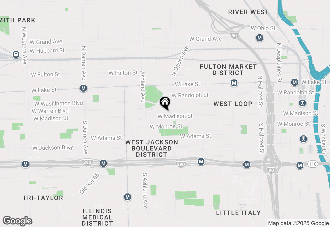 Map of 1 N Bishop Street #6, Chicago, IL 60607