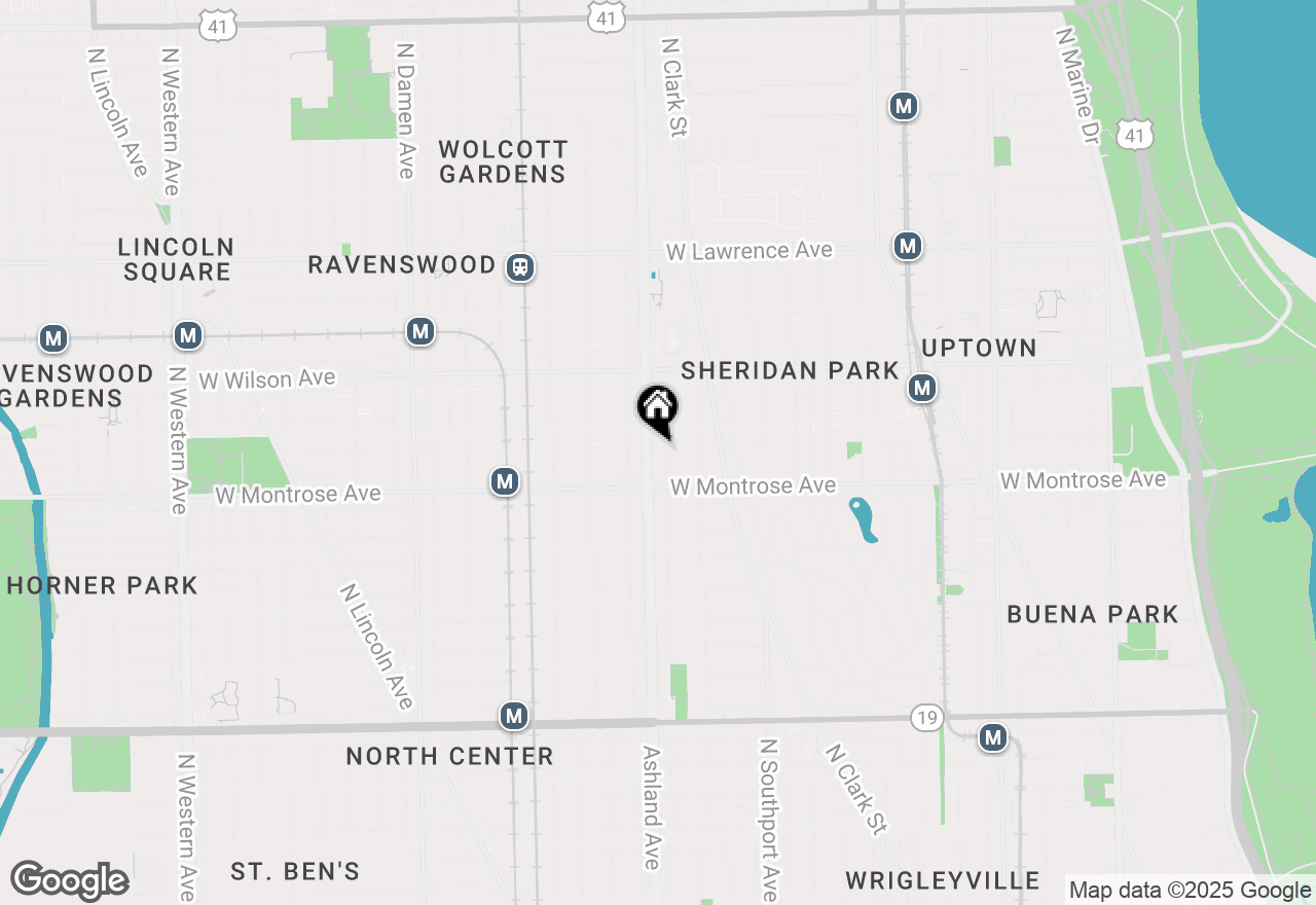 Map of 4437 N Ashland Avenue #2S, Chicago, IL 60640