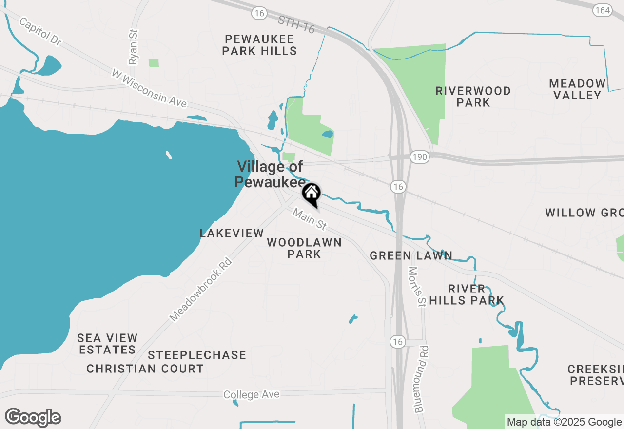 Map of 261 Main St, Pewaukee, WI 53072