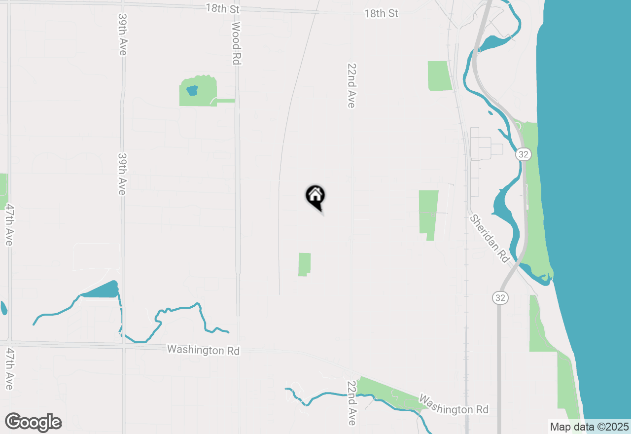 Map of 2911 25th Ave, Kenosha, WI 53140