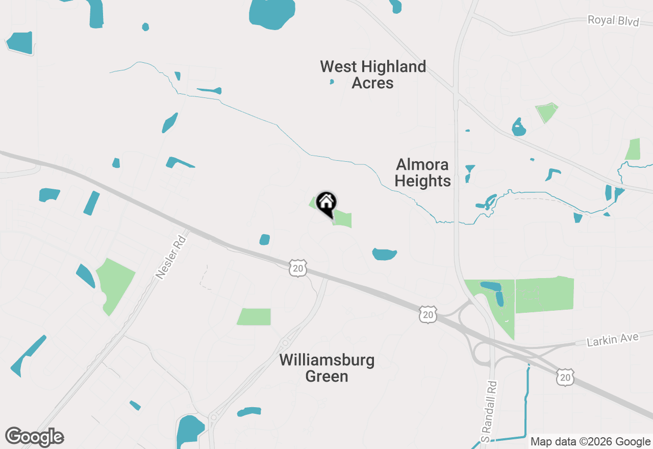 Map of 2843 Winchester Drive, Elgin, IL 60124