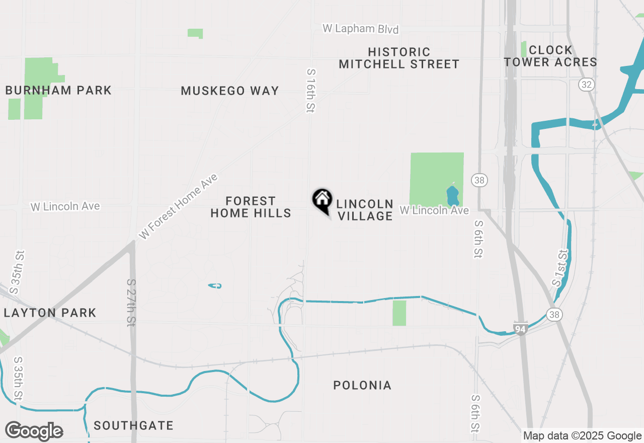 Map of 2330 S 15th Pl, Milwaukee, WI 53215
