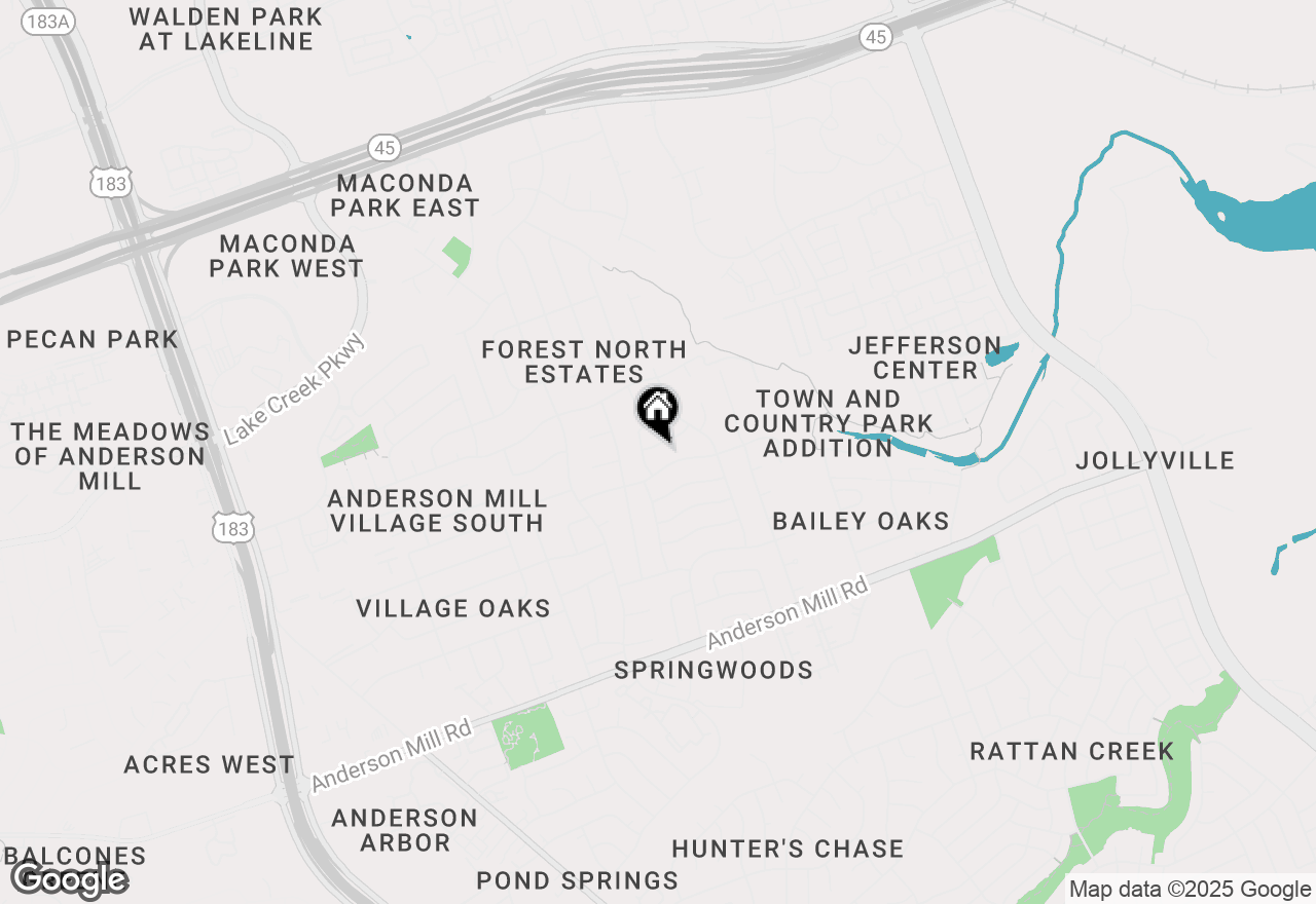 Map of 9203 Amanda Dr, Austin, TX 78729