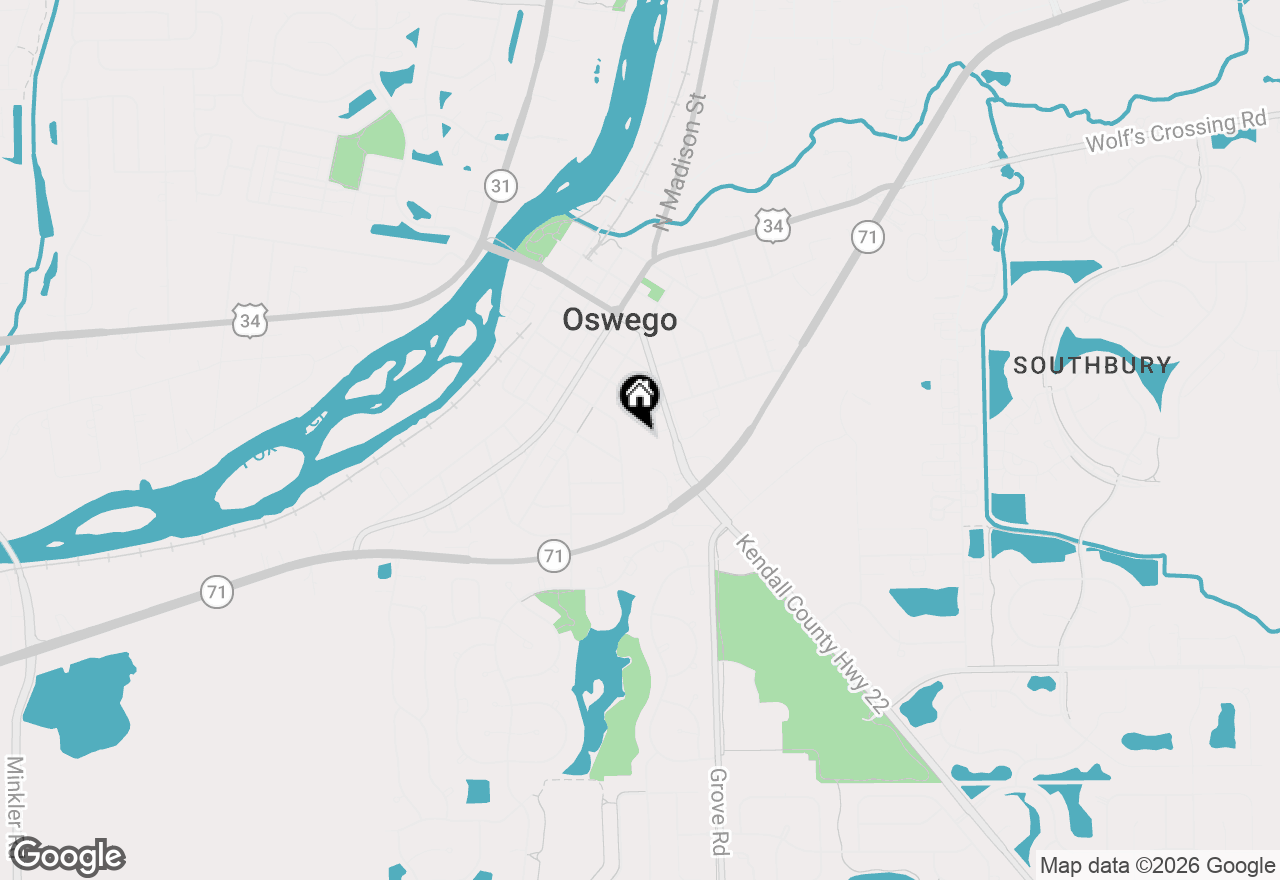 Map of 2 Faro Court, Oswego, IL 60543