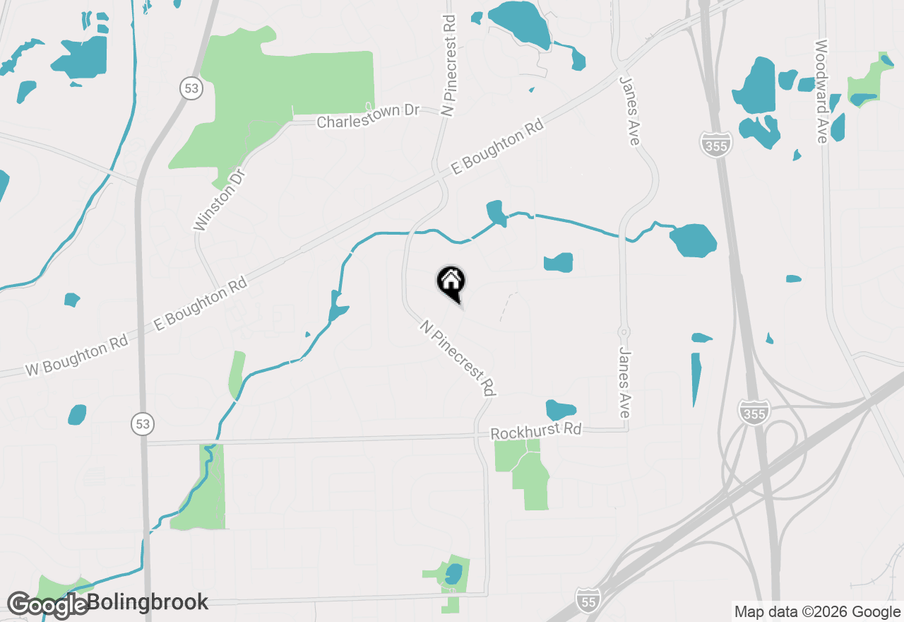 Map of 420 Justine Avenue, Bolingbrook, IL 60440