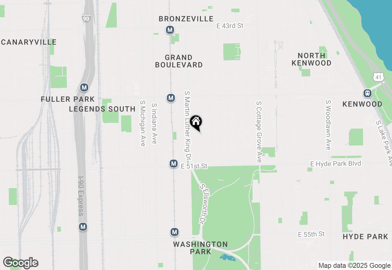 Map of 4910 S Washington Park Court, Chicago, IL 60615