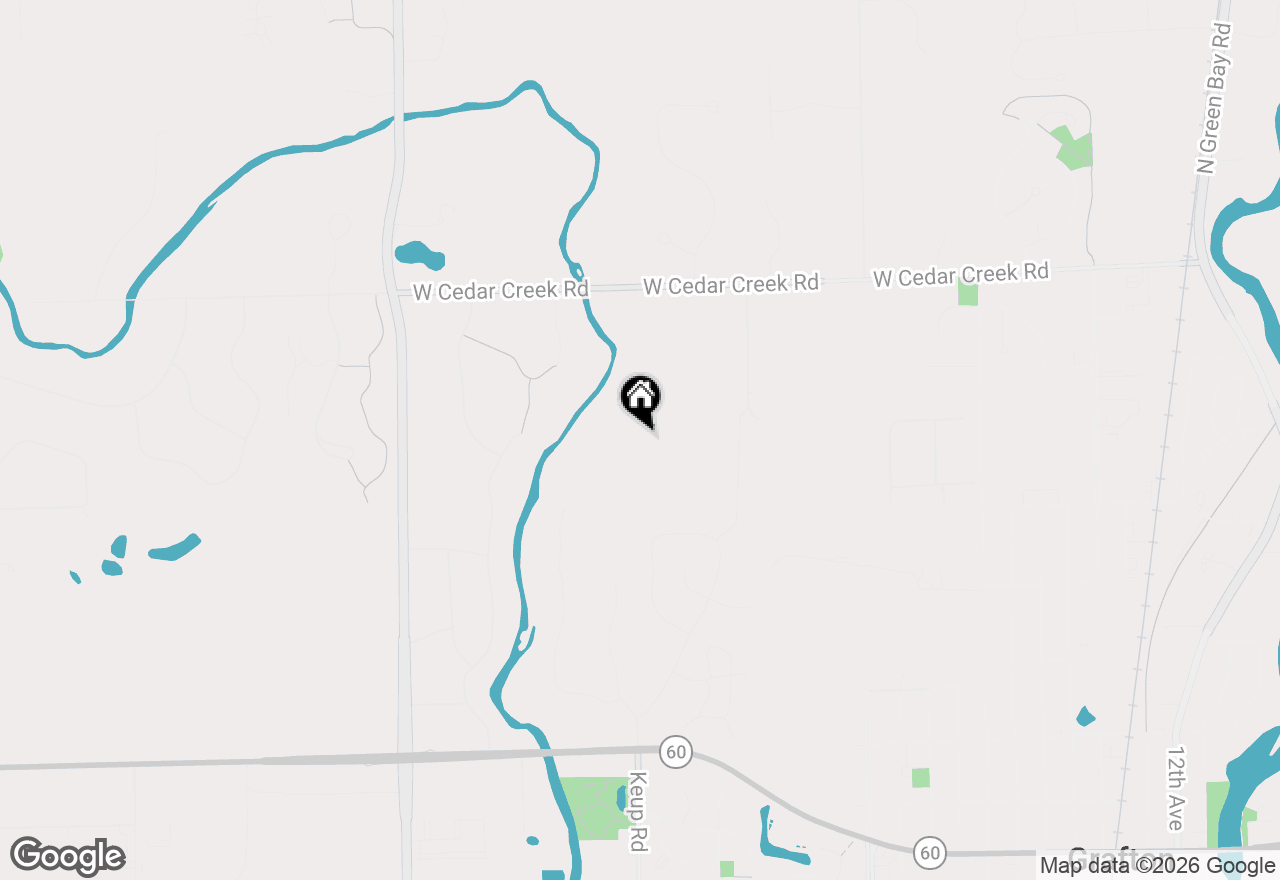 Map of 633 Hawks Ridge Rd #LT5, Grafton, WI 53024