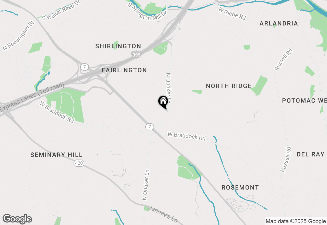 Map of 3549 S Stafford Street #B, Arlington, VA 22206