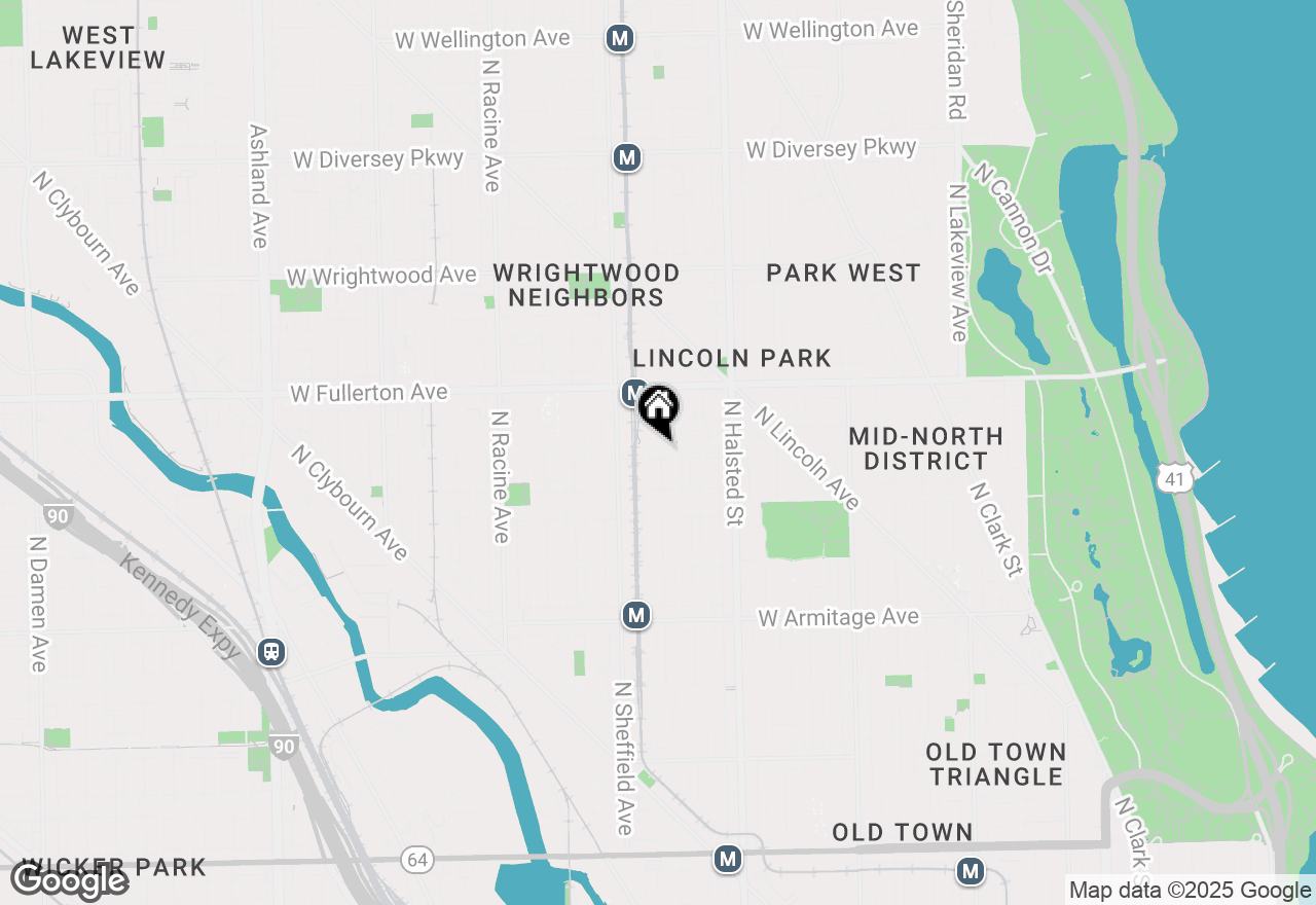 Map of 919 W Belden Avenue #1, Chicago, IL 60614