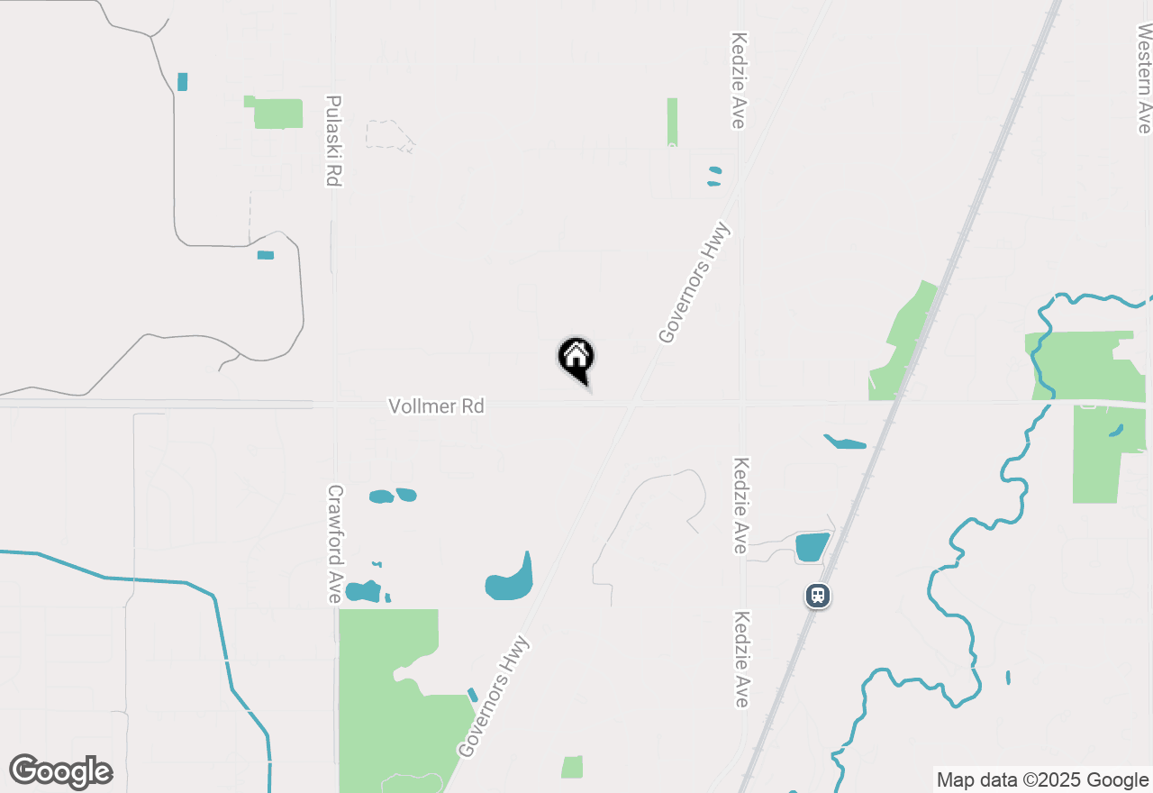 Map of 3521 Park Place, Flossmoor, IL 60422