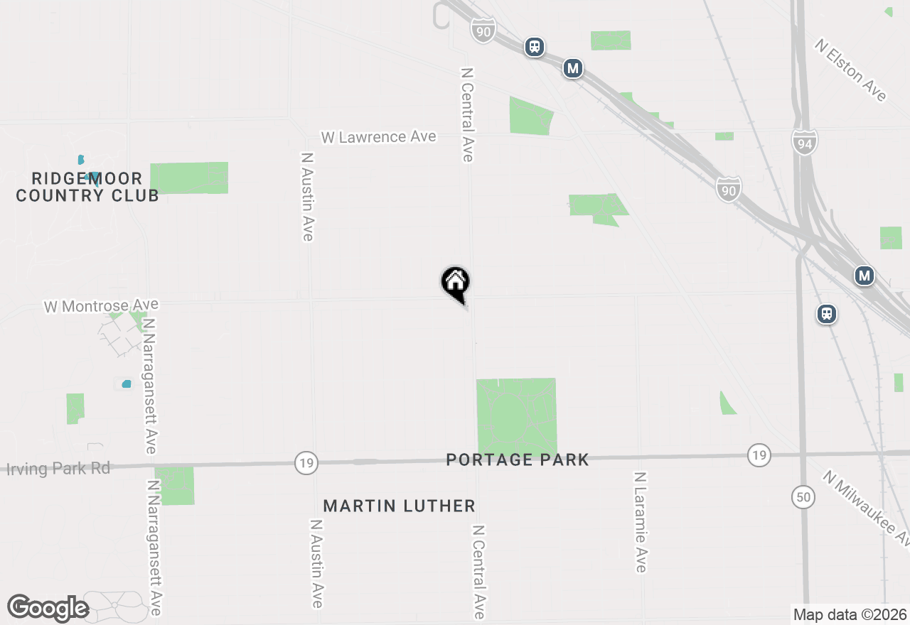 Map of 5624 W Pensacola Avenue, Chicago, IL 60634