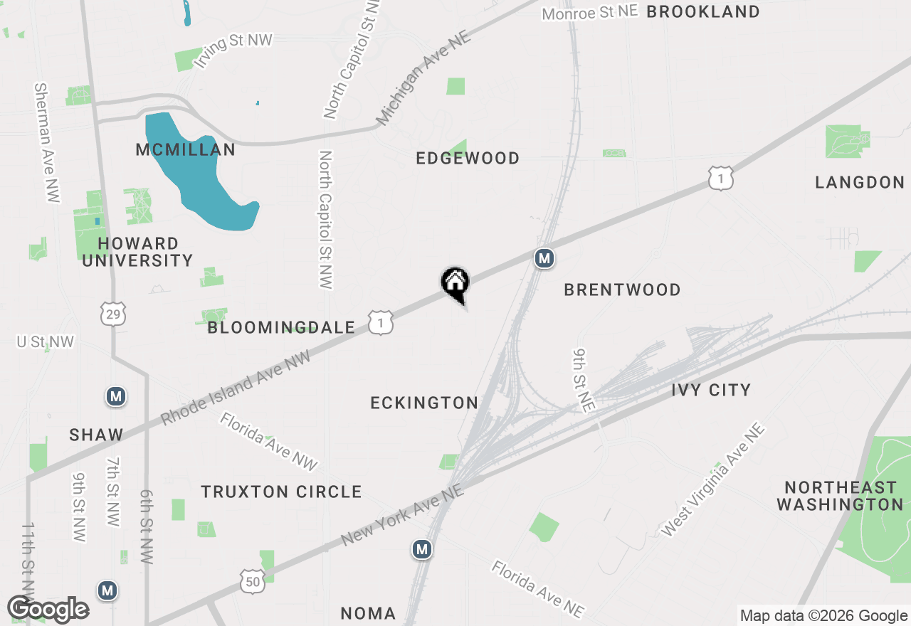 Map of 314 V Street Ne #204, Washington, DC 20002