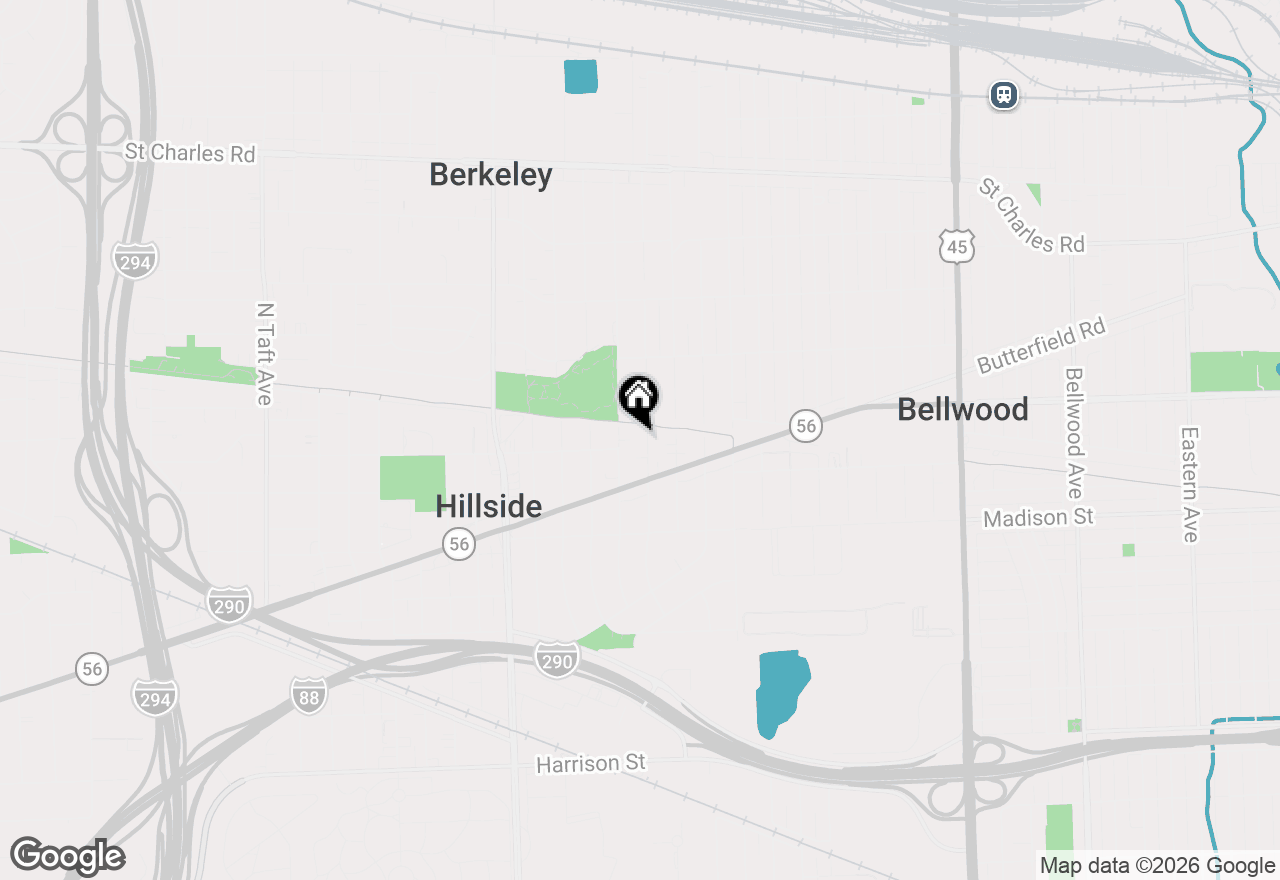 Map of 528 Maple Lane, Hillside, IL 60162