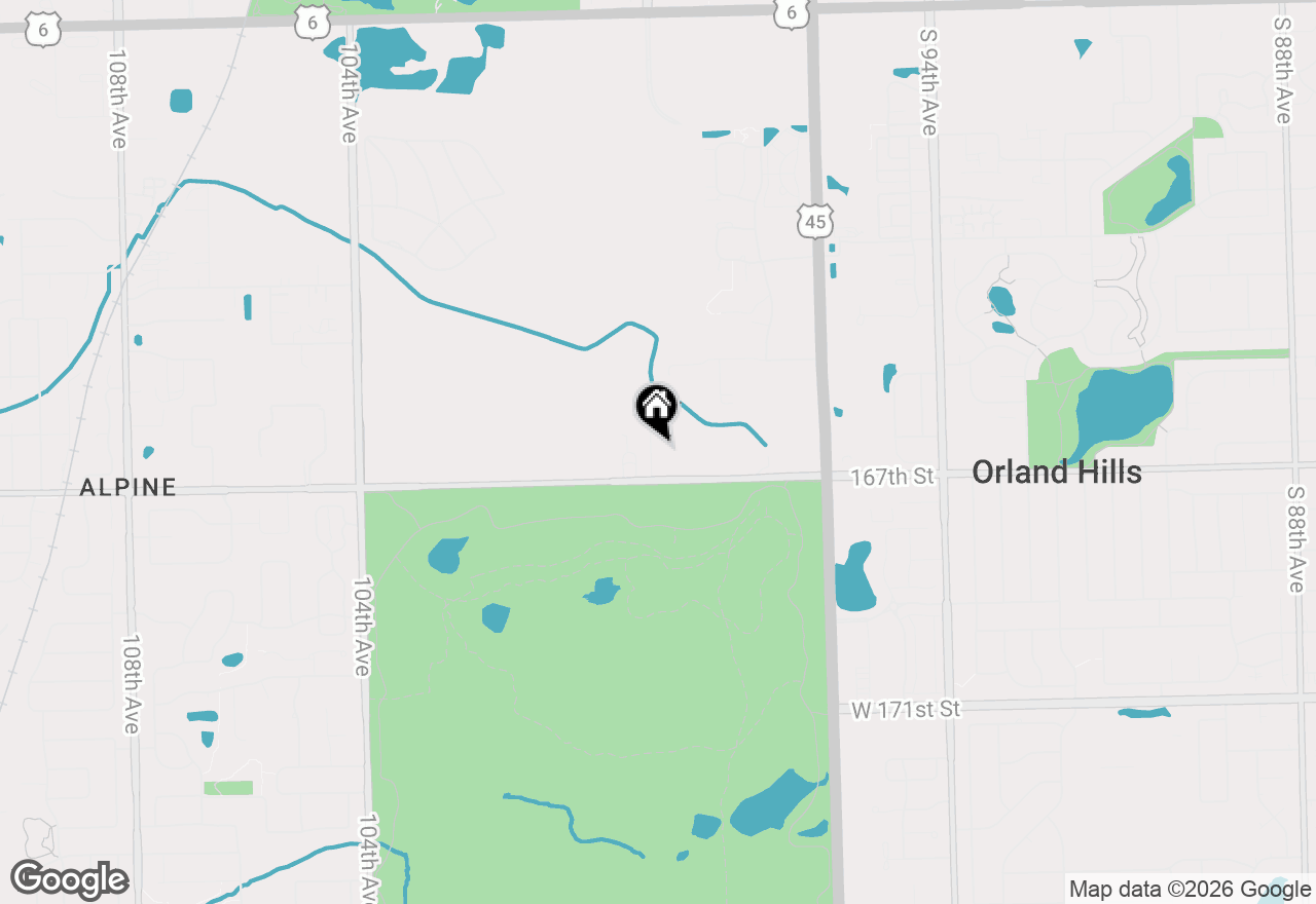 Map of 16641 S Liberty Circle #2S, Orland Hills, IL 60487