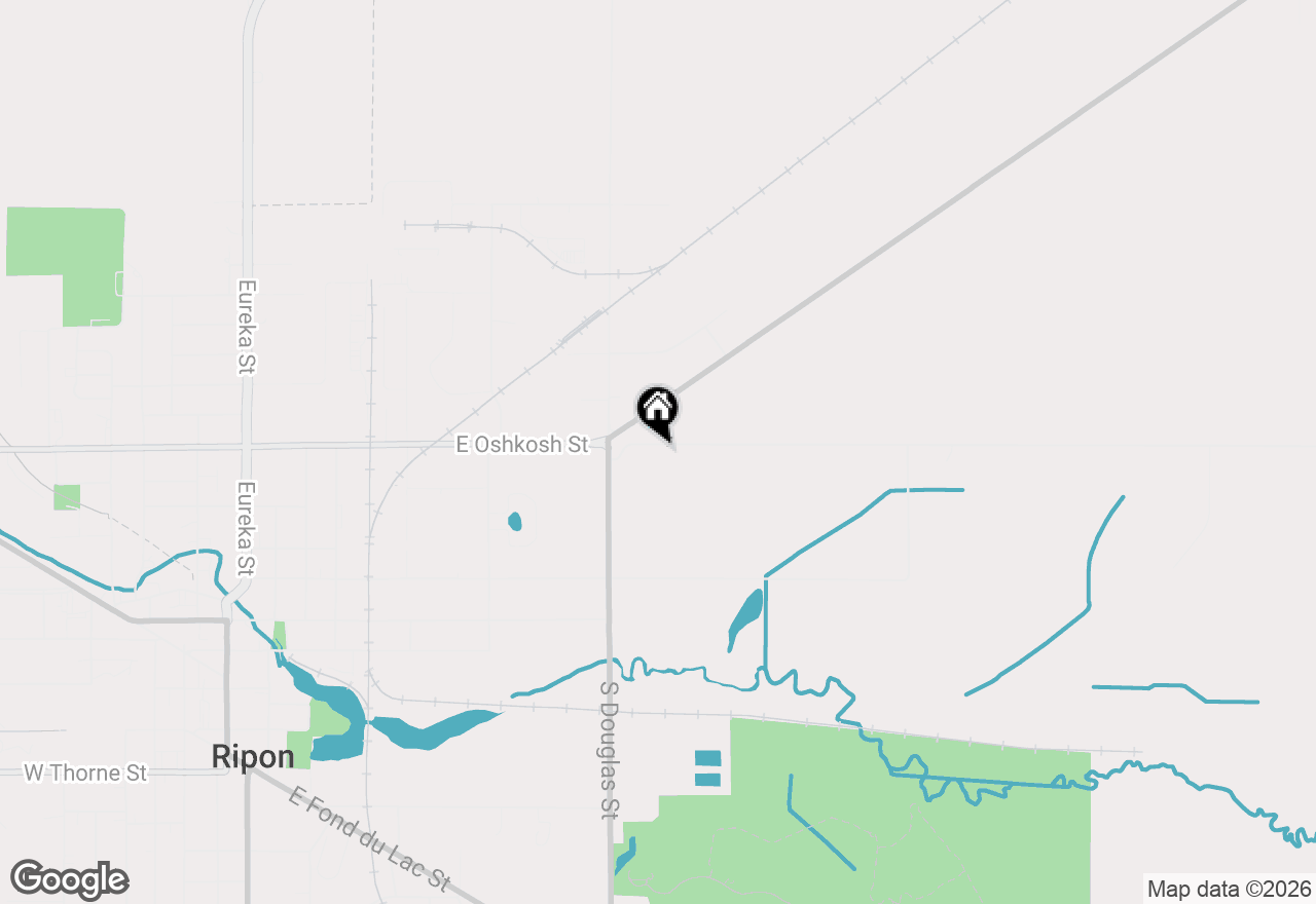 Map of W13160 Olden Road, Ripon, WI 54971