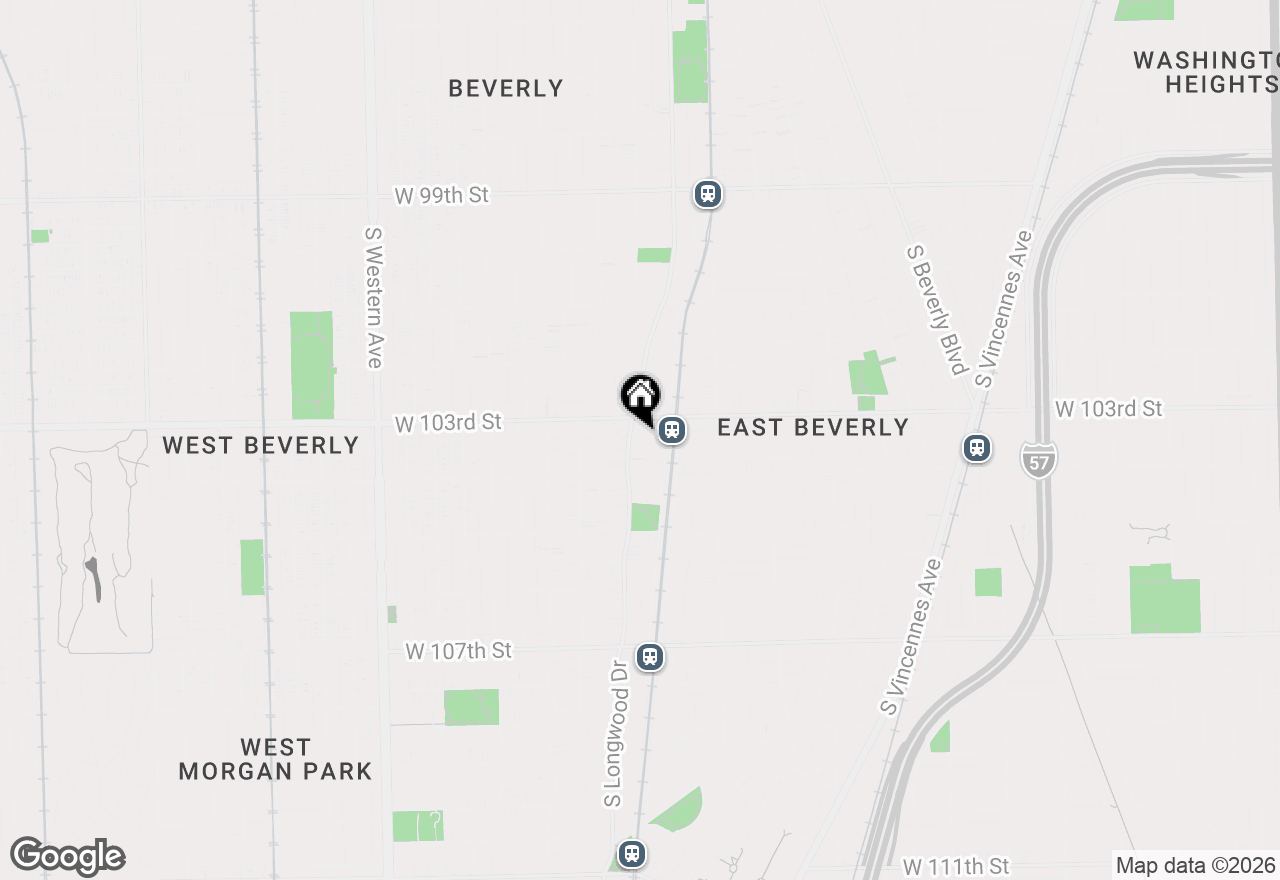 Map of (Address confidential), Chicago, Illinois 60643