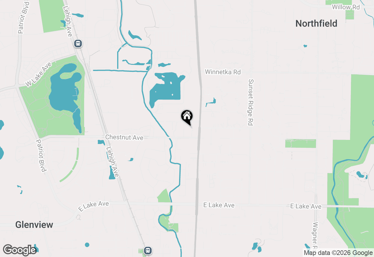 Map of 1833 Monroe Avenue #A, Glenview, IL 60025