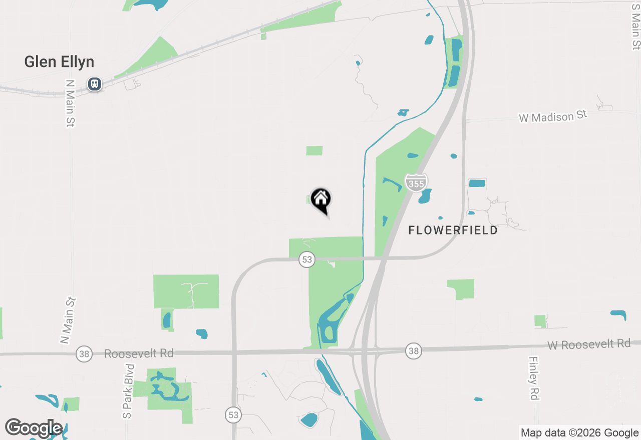 Map of 226 Woodstock Avenue, Glen Ellyn, IL 60137